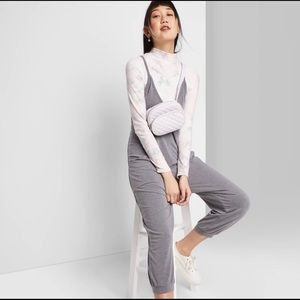 NWT sleeveless v-neck knit jumpsuit
